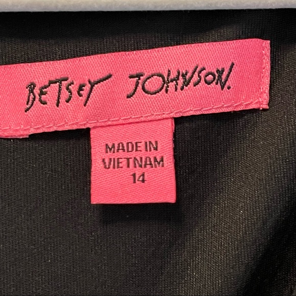 Betsy Johnson Cross Front Sheath Dress in Black - Picture 10 of 11